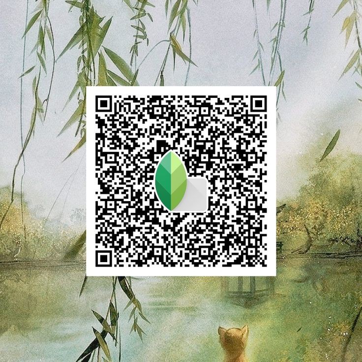 black background snapseed qr code
